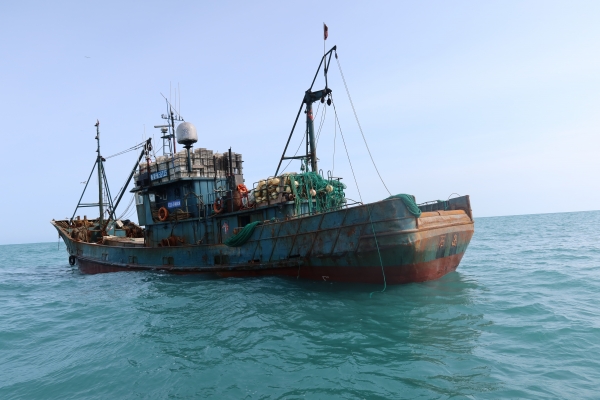 차귀도 해상에서 불법조업을 저지른 중국어선이 나포됐다/사진=남해어업관리단