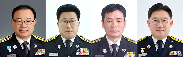 왼쪽부터 고재우·김승용·양인석·박광찬 소방정./사진=제주도 소방안전본부.